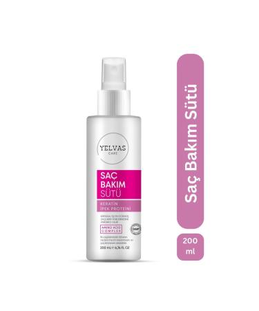yelvas Keratin and Protein Hair Care Milk for Damaged Hair 200 Ml