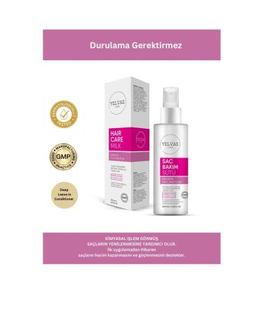 yelvas Keratin and Protein Hair Care Milk for Damaged Hair 200 Ml - Buy Online on GoSupps.com