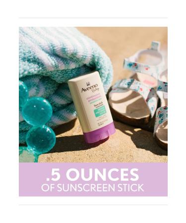 Aveeno Baby Continuous Protection Sensitive Skin Mineral Sunscreen Stick for Face with Broad Spectrum SPF 50 - Buy Online on GoSupps.com