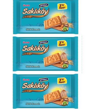 lker Sakl koy Milk Cream Oatmeal Sandwich Biscuits 3-Pack 264 Gr X 3 Pieces