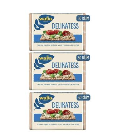 Wasa Crispbread Delicatess Thin Crisp Bread 270 Gr X 3 Pieces