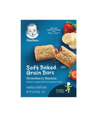 Gerber Soft Baked Grain Bars Strawberry Banana 156 Gr.