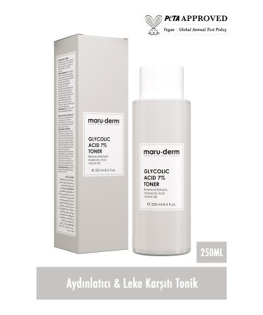 Maru.Derm Maruderm Glycolic Acid 7% Brightening & Anti-Spot Tonic 250 ml - Buy Online on GoSupps.com