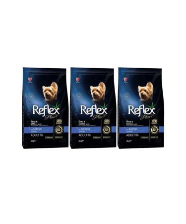 Reflex Small Mini Breed Adult Dog Food with Salmon 3 Kg x 3 Pieces