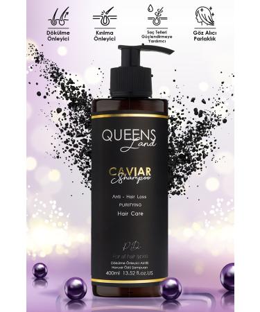 Queensland Pinar Donmez Anti-Hair Loss and Fast Growth Supporting Biotin & Caviar Essence Shampoo 400ml