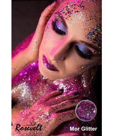 ROSEVELT Gel Form Makeup Glitter Glittery Face Makeup Purple