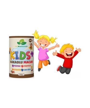 DRNATURAL Kids Children's Paste Cocoa - Royal Jelly - Propolis - Molasses and Vitamin 240 gr (APPETITIVE) - Buy Online on GoSupps.com