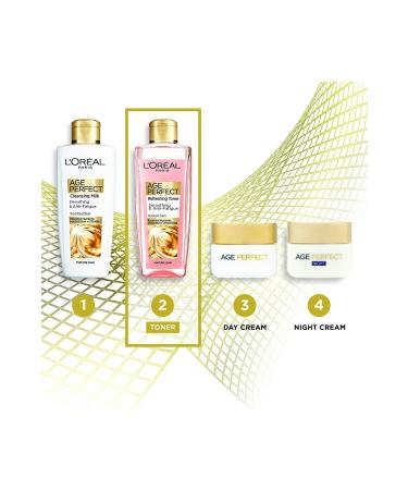 L'Oreal Paris Age Perfect Smoothing and Anti-Fatigue Vitamin C Revitalizing Toner 200ml - Buy Online on GoSupps.com