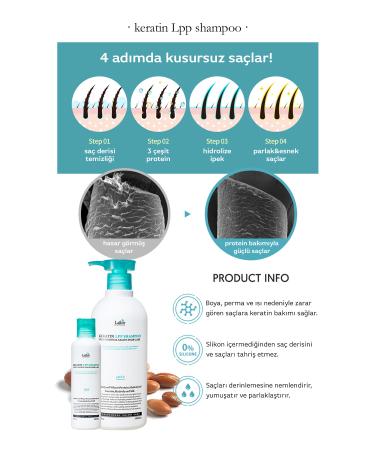 Lador Professional Care Shampoo for Dry and Damaged Hair Lpp Keratin Shampoo 150ml - Buy Online on GoSupps.com