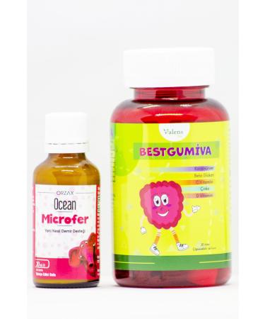 Ocean Microfer New Generation Iron Support 30ml Drops Bestgumiva Vitamin and Mineral Containing Raw. 30 TB