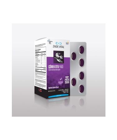 Zade Vital Black Cumin Oil Nigella Sativa (1 Box) 60 Capsules