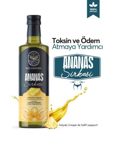RAS DASHEN Detox Pineapple Vinegar Natural Fermentation (HELPING TO LOSE WEIGHT AND REMOVE EDEMA) 250 ml