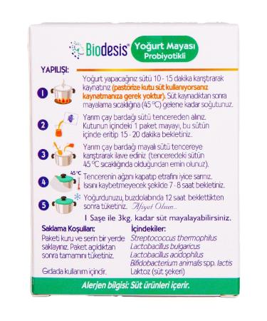 Herdekora Biodesis Probiotic Yogurt Starter 1gr X 4 Packs - 1 Box 4 Packs - Buy Online on GoSupps.com