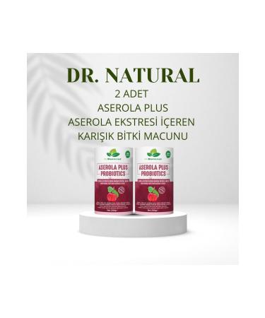 DRNATURAL Acerola Prebiotic-Probiotic Acerola Intestinal Cleansing Cure 240 gr Colon Paste (2 Pieces)