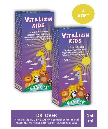 Dr. over Dr. Over Vitalizin Kids L-Lysine L-Arginine Phosphatidylserine Inositol Vitamins and Minerals Containing T