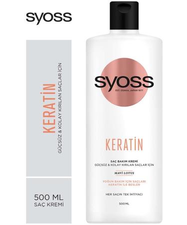 Syoss Brand: Hair Conditioner Keratin 500 Ml Category: Hair Conditioner - Buy Online on GoSupps.com