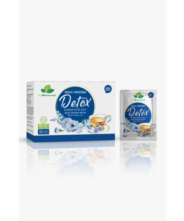 DRNATURAL Blue Chicory Detox Mixed Herbal Tea 30 Sachets Blue Chicory Detox Powder - Buy Online on GoSupps.com