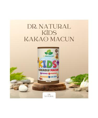 DRNATURAL Kids Children's Paste Cocoa - Royal Jelly - Propolis - Molasses and Vitamin 240 gr (APPETITIVE)