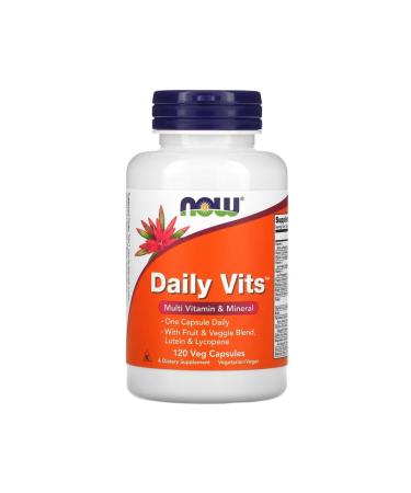 Now Foods Daily Vits Multi Vitamin & Mineral 120 Veg Capsules