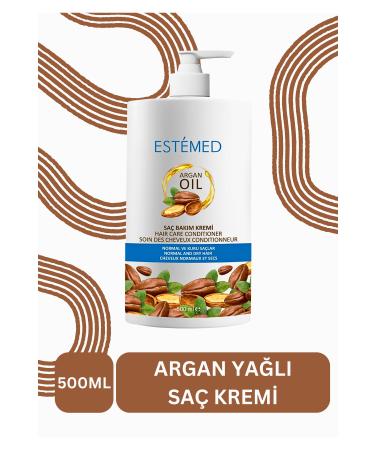 ESTEMED Argan Oil Hair Care Cream & Hair Care Conditioner for Easily Broken and Damaged Hair - 500ml