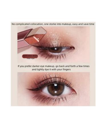 peinifen 1 piece Waterproof Double Color Glitter Eye Shadow Stick 2 color eye shadow stick form - Buy Online on GoSupps.com
