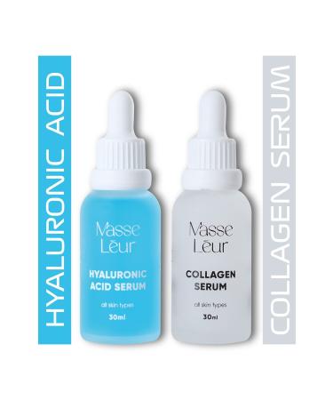 Masse Leur Intensive Moisturizing Hyaluronic Acid Serum Collagen Serum Set of 2