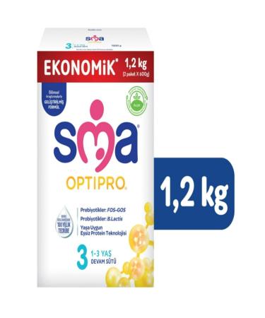 SMA Optipro 3 1- 3 Years Follow-On Milk 1200 gr - Buy Online on GoSupps.com