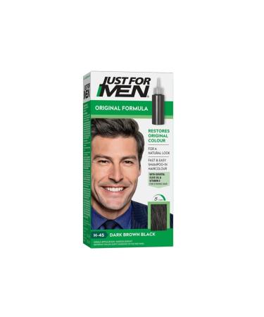 Just For Men Natural Looking Hair Dye Dark Brown Black H-45