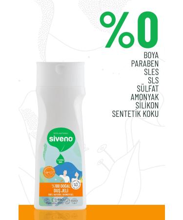 Siveno 0 Natural Shower Gel Sebum Balancing Relaxing Calendula Chamomile Green Tea Vegan 300 ml - Buy Online on GoSupps.com