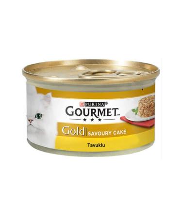 Gourmet Gold Savoury Cake Chicken Adult Cat Canned Wet Food 12x85 gr
