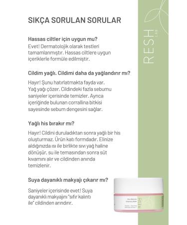 RESH LAB Zero Balance Cleansing Balm 100ml - Vegan Oil Based Facial Cleanser & Makeup Remover - Buy Online on GoSupps.com