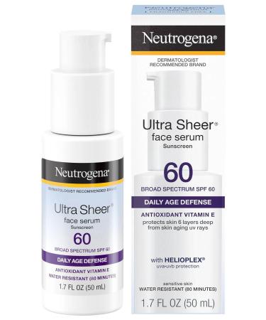 Neutrogena Ultra Sheer SPF60 Sunscreen Face Serum 50ML