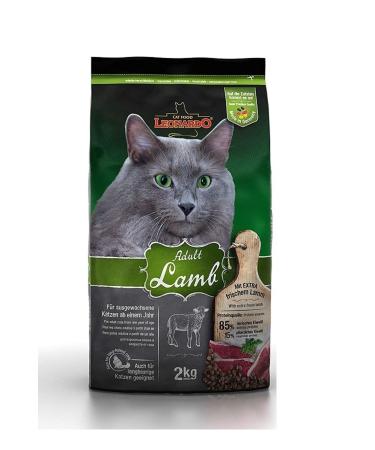 LEONARDO Adult Lamb 2 Kg Lamb Meat Cat Dry Food for Adult Cats