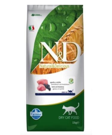 N & D Prime Grain Free Lamb & Blueberry Adult Cat Food 10 Kg