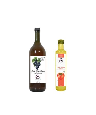 S heylaana Natural Black Grape Vinegar 1500 Ml - Natural Persimmon Vinegar 500 Ml