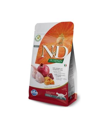 N & D Pumpkin Grain-Free Quail and Pomegranate Adult Cat Dry Food 5 Kg