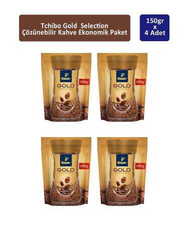 Tchibo Gold Instant Coffee Economic Package 150 gr x 4 Pieces
