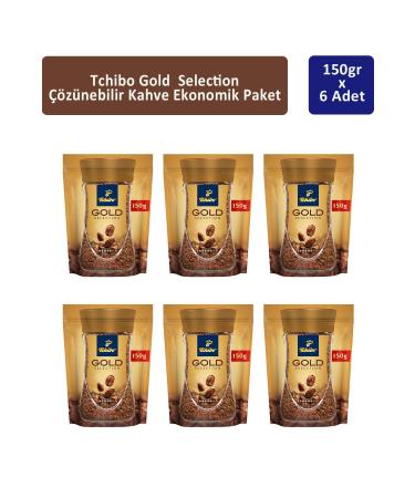Tchibo Gold Instant Coffee Economic Package 150 gr x 6 Pieces