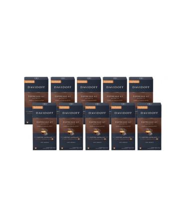 Davidoff Espresso 57 Ristretto Dark & Chocolate Aluminum Capsule Coffee (100 Pieces) (Nespresso Compatible)