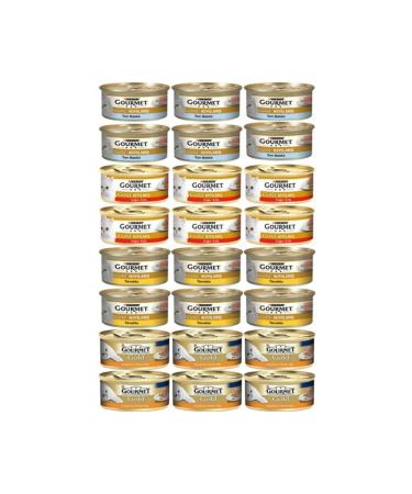 Gourmet Gold Mixed Minced Adult Cat Canned Wet Food 24x85 gr