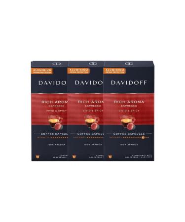 Davidoff Rich Aroma Espresso Vivid & Spicy Aluminium Capsule Coffee 10 pcs 3x10