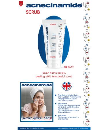 Acnecinamide Peeling Scrub Anti-Blackhead Peeling Effective Cleansing Scrub - Buy Online on GoSupps.com