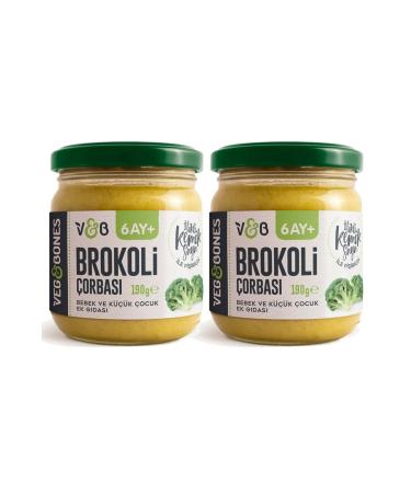Veg&Bones Broccoli Soup 190 Gr 2 Pack