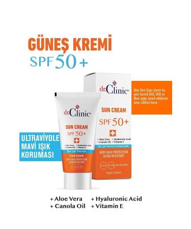 Dr. Clinic 50 Factor Sun Cream 50 ml | Skin Protection and Sun Protection