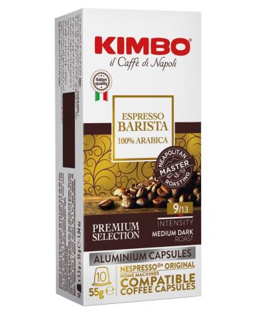 Kimbo Barista Armonia 100% Arabica Nespresso Compatible Capsule Coffee (Aluminum) (Box of 10)