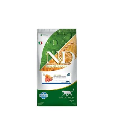 N & D Low Grain Salmon & Orange Sterilized Adult Cat Food 10 Kg