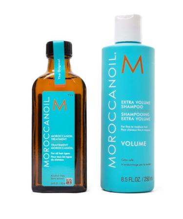 Moroccanoil Treatment Care Oil 100 Ml + Extra Volume Shampoo 250 Ml