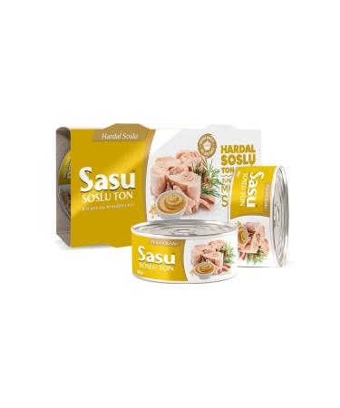 SASU SAUCE Tuna with Sasu Mustard Sauce 2x160g Large Piece