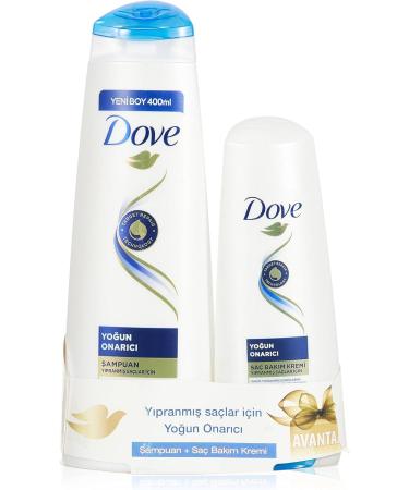 Dove Hair Care Shampoo Intensive Repair Damaged Hair 400 ML Shampoo + 200 ML Hair Care Conditioner