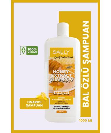 Sally Honey Essence Repair Shampoo - Dry Hair with Damaged Ends 1 Lt